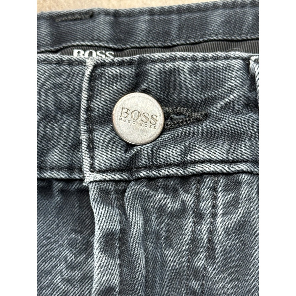 Boss Hugo Boss Men's Alabama Straight Leg Black Jeans - 34x34 - Picture 4 of 12